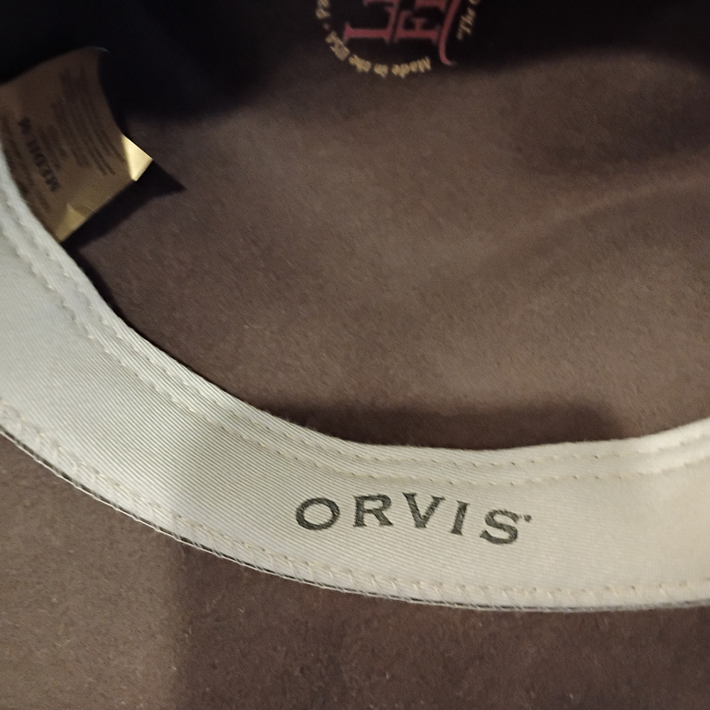 ORVIS VINTAGE MENS SZ M WOOL FELT LITE RIBBON FEDORA - Picture 9 of 9